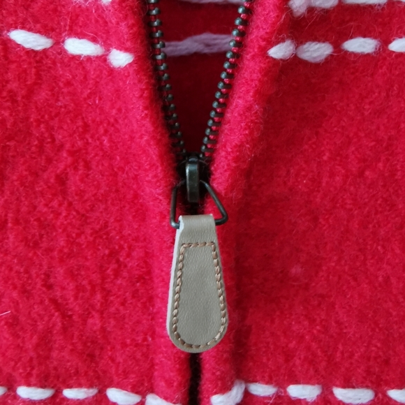 Tabi red, vintage pure wool vest XS - Picture 4 of 5